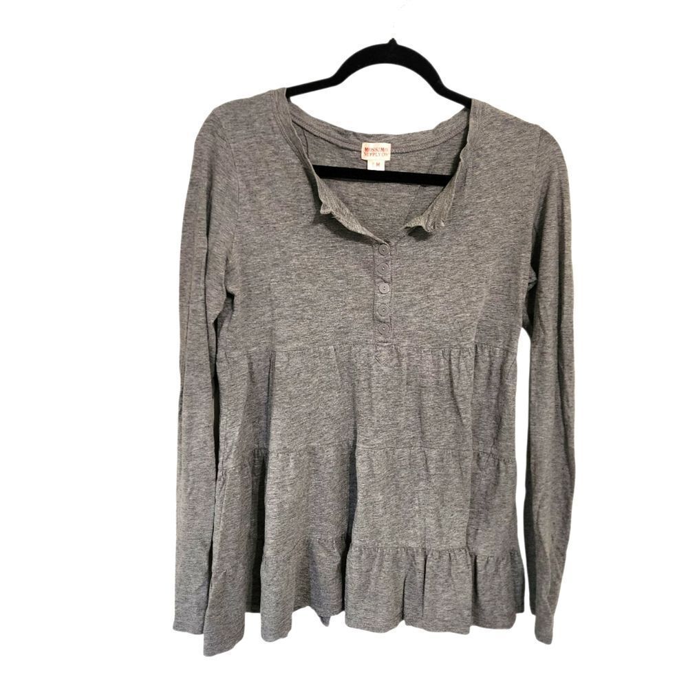 Mossimo Y2K Top M Babydoll Henley Elena Gilbert ASO VD S1E9